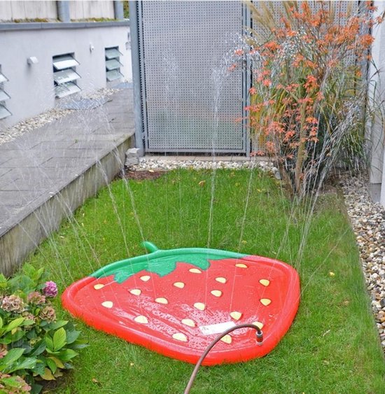 Tapis de pulvérisation d'eau Ariko fraise gonflable