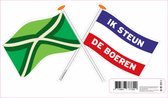 Sticker "Ik steun de boeren" Achterhoek vlag autosticker ca 24x12cm,