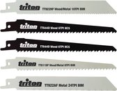 Triton 5-delige reciprozaagblad set 150 mm