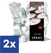 Spaas Theelichtjes Maxi - 10 branduren - 2 x 10 stuks