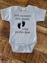 romper 50% mommy 50% daddy 100% perfection