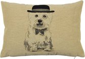 kussen Gobelin sherlock westie 30x45cm - 1 pièce