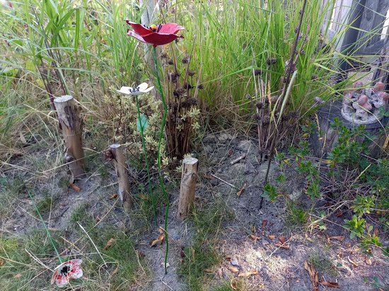 Roest bloem Modern 57 stekkers decoratie patina tuin metaal