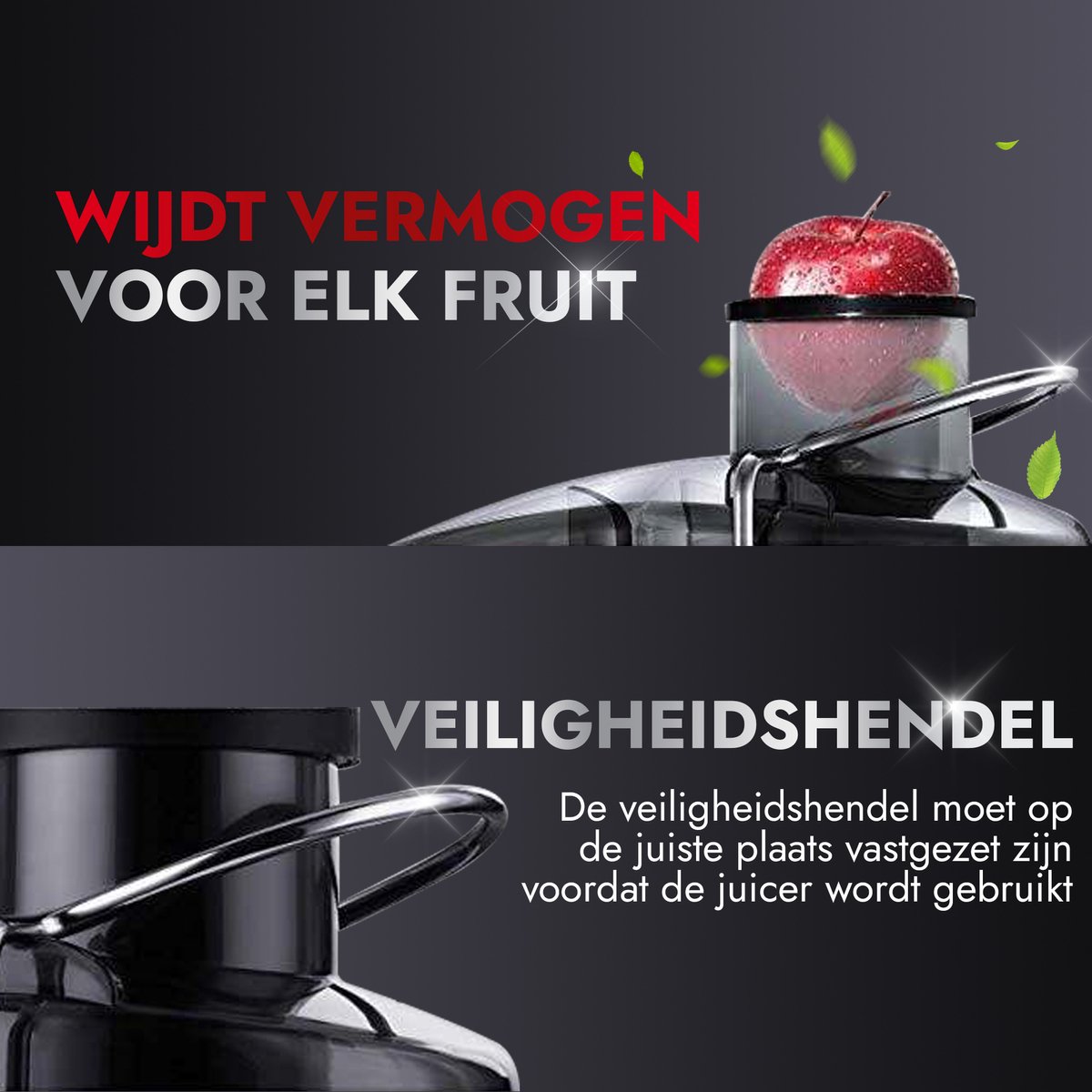 Slowjuicer Swissl Sapcentrifuge Groenten en Fruit Smoothie Blender