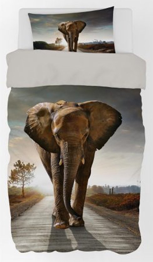 SaYes Biancheria Da Letto Trattore, 100% Cotone, Copripiumino 160x200 Cm + Federa 70x90 Cm