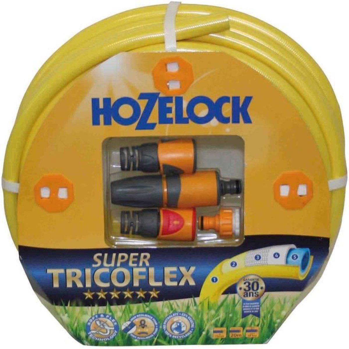 Hozelock Super Tricoflex 140834 Tuinslang 20 m Geel 1 stuk(s)