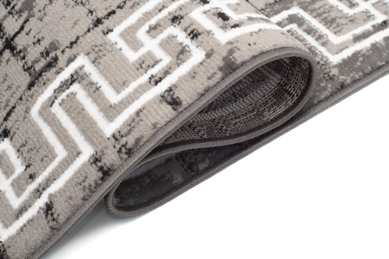 Tapis Tapiso Atena Grijs Tapis de Chambre Moderne Taille - 160x220