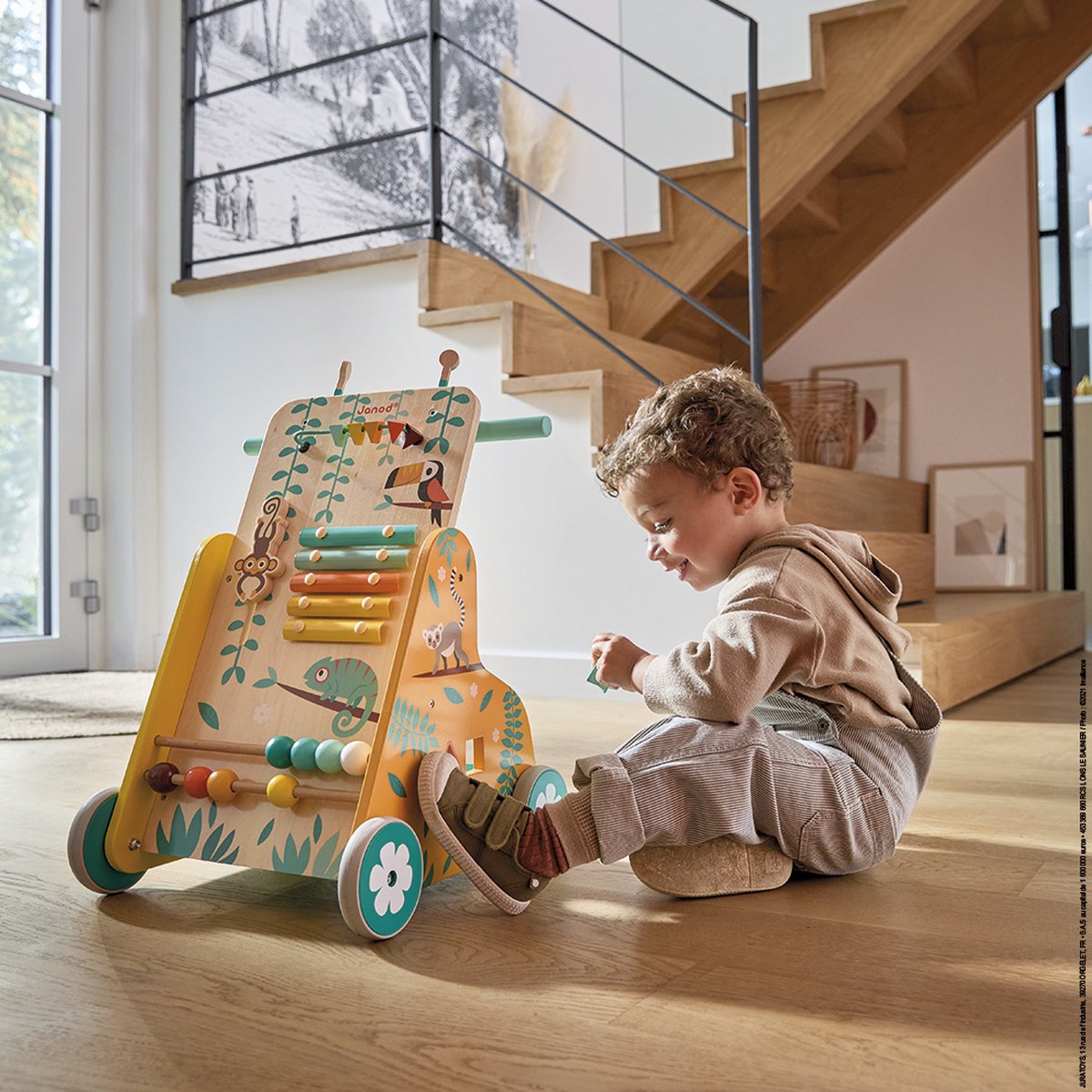 Janod - Tropik - Baby loopwagen met 6 activiteiten — afbeelding 9