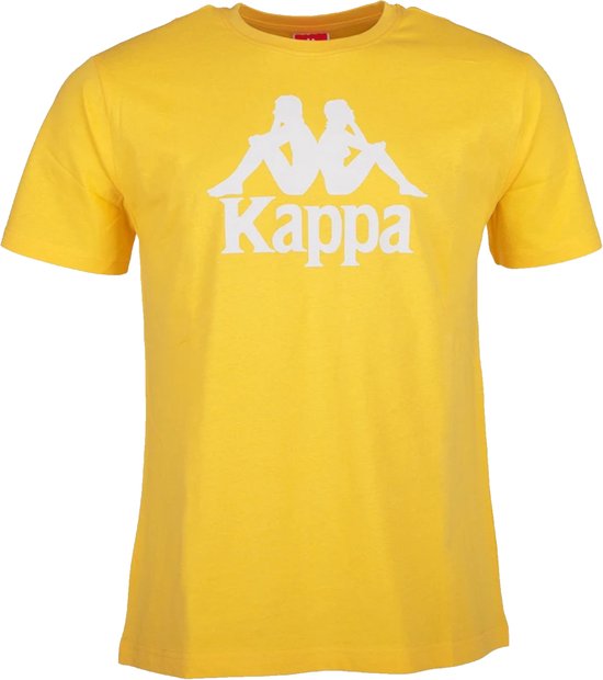 Kappa Caspar Kids T-Shirt 303910J-295, voor een jongen, Geel, T-shirt, maat: 128