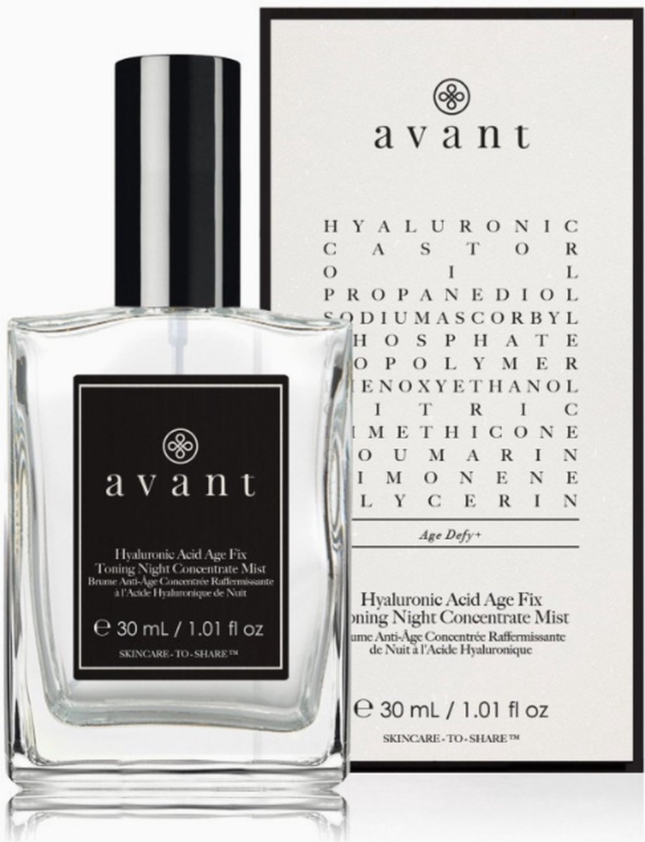 Avant Spray Age Defy+ Hyaluronic Acid Age Fix Toning Night Concentrate Mist