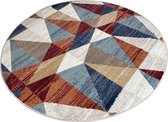 Aledin Carpets Kan Kan  - Rond Vloerkleed 150x150 cm - Laagpolig - Modern Vloerkleed Woonkamer
