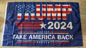 USArticlesEU - Donald Trump Vlag - Trump Vlag - Trump 2024 - Trump 2020 - Verkiezingen vlag - Amerika vlag - US vlag- USA Vlag - Trump vlag Blauw - Americana - 150 x 90 cm - Amerikaanse kleuren