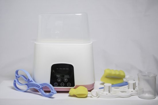 4-in-1 Flessenwarmer Roze - Flessenwarmer - Melkwarmer - Babyvoeding Verwarmer ‖ De handigste accessoire voor jouw babyflesjes — afbeelding 3