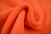 10 meter fleece stof - Donker oranje - 100% polyester