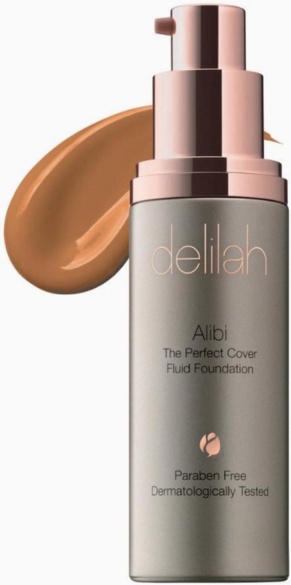 Delilah Face Alibi The Perfect Cover Fluid Foundation Tawny