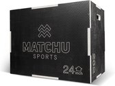 Matchu Sports - Plyo Box - Zwart - Met antislip - 20" / 24" / 30" - Stevig hout