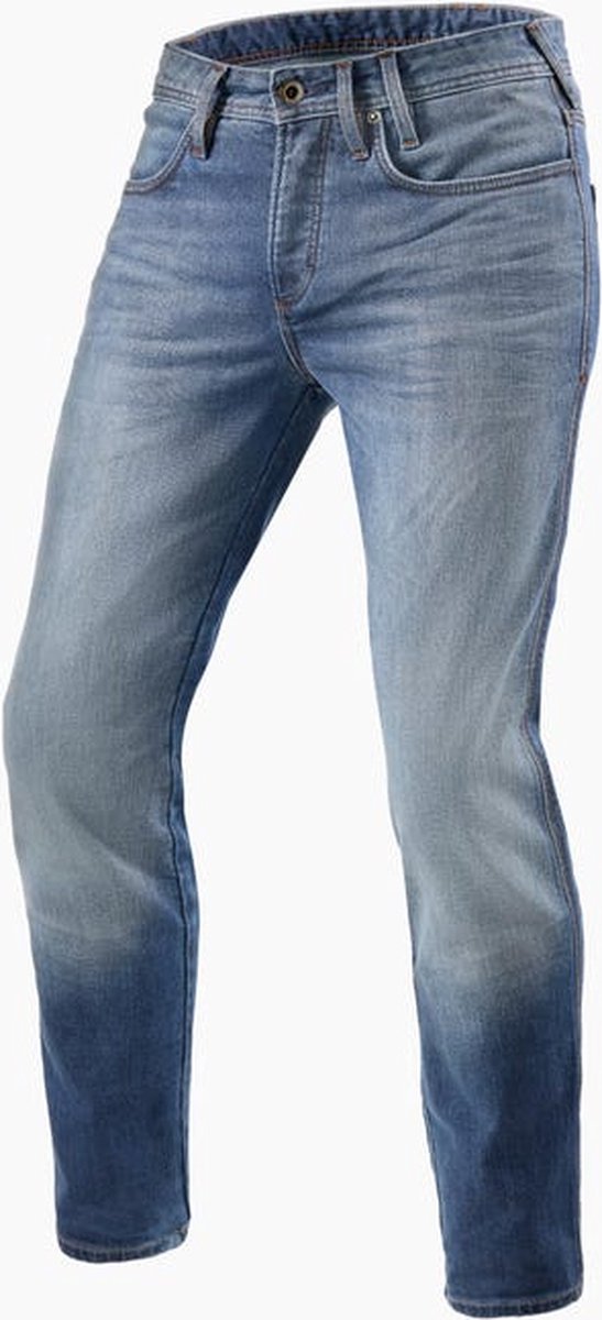 REV'IT! Jeans Piston 2 SK Mid Blue Used L32/W33 - Maat - Broek
