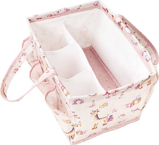 Luiertas baby - verzorgingstas - organizer luiers - Roze - Verzorgingstas - Kinderwagen tas - Mother bag - Buggy tas - Diaper bag -baby born accesoires