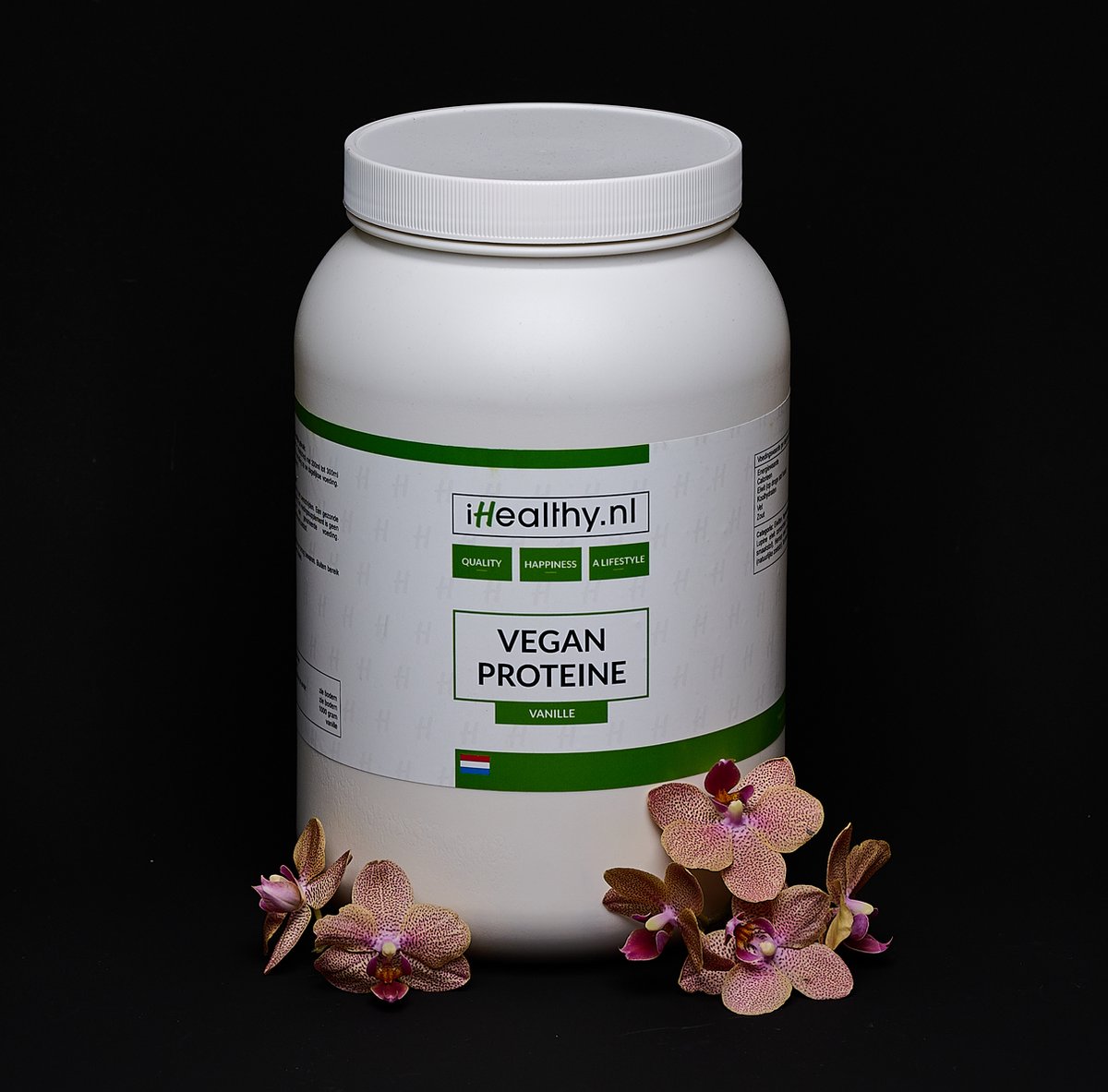 iHealthy Vegan proteïnepoeder met vanillesmaak 70% Eiwit |1000 gram