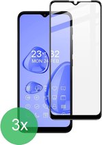 Geschikt Voor: Motorola Moto E7i Power Full Screenprotector 3x - screen protector - volledige glas - bescherming - beschermglas - ZT Accessoires