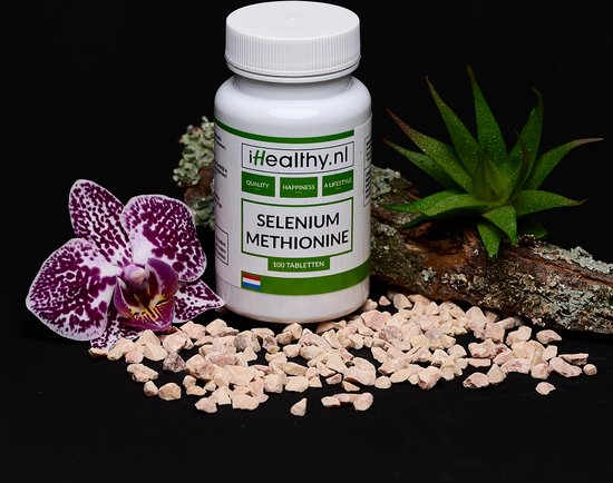 Foto: Ihealthy selenium methionine schildklier sperma haar nagels immuunsysteem oxidatieve stress 100 tabletten