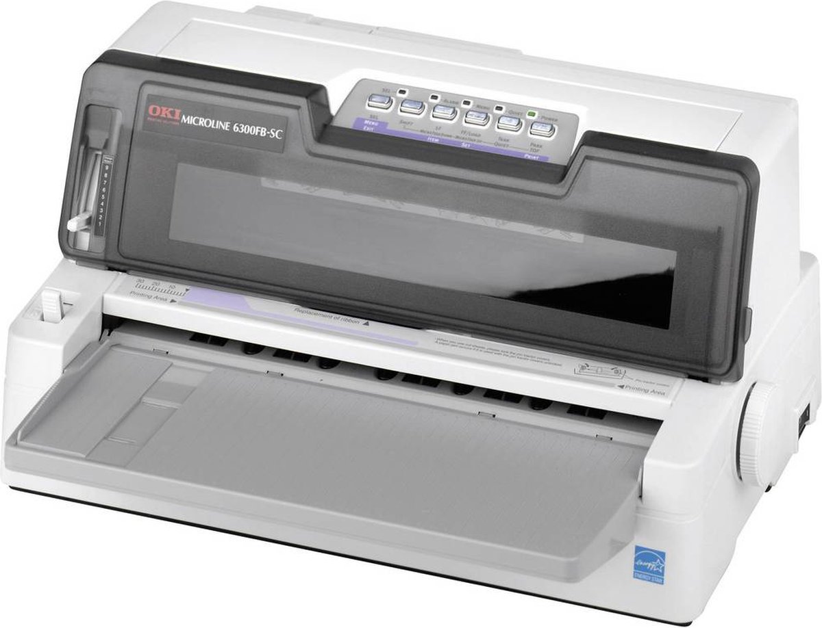 OKI ML6300FB-SC Matrixprinter 450 tekens/s 24-naalds printkop, Smalle invoer, Printbereik 80 karakters USB, Parallel