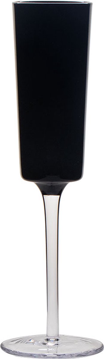 Vikko Décor Orchid Collectie - Champagne Glazen - Set van 2 Champagne Coupe - Flutes - Zwart