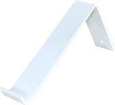 GoudmetHout Industriële Plankdrager L-vorm 20 cm - Per stuk - Staal - Mat Wit - 4 cm x 20 cm x 15 cm