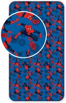 Spiderman Hoeslaken Eenpersoons - 90 X 200 Cm - Katoen