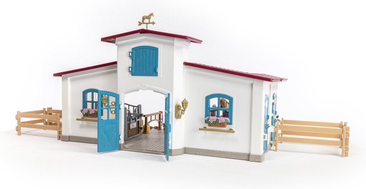 schleich HORSE CLUB - Manege - Kinderspeelgoed - Paarden Speelgoed - Paardenstal, 3 Paarden en 2 Speelfiguren - 115 onderdelen — afbeelding 21