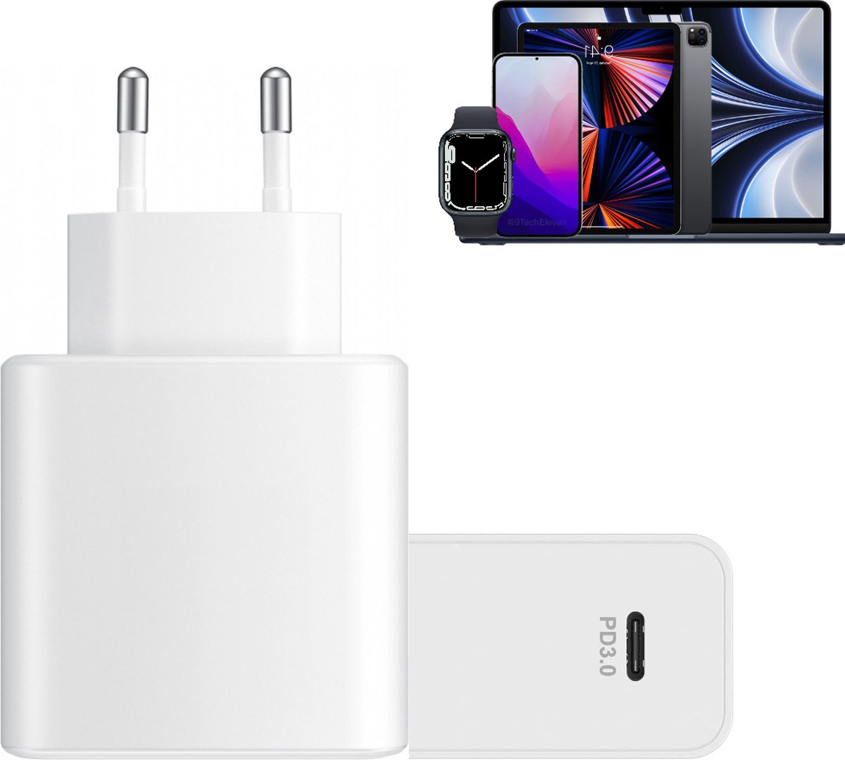 Lader met 45W USB-C Power Delivery 3.0 - Oplader Stekker USB - Universeel