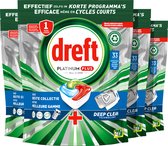 Dreft Platinum Plus All In One Deep Clean - Vaatwastabletten - Voordeelverpakking 4 x 33 stuks