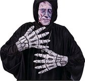 Halloween XL skelet latex handschoenen