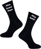 LBM mijn bonus papa, mijn held! - Paar sokken one size - Zwart