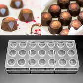 Chocoladevorm - Bakvormen - Mallen - Bonbonvorm - 21 Chocolaatjes - voor het maken van cakes, mousse, dessertcake, brownies