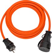 Brennenstuhl Bremaxx verlengkabel (10m kabel, voor gebruik buitenshuis IP44, inzetbaar tot -35°C, olie- en UV-bestendig) oranje