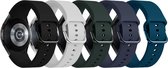 Smartwatch bandjes - 5 pack - Geschikt voor Samsung Galaxy Watch 5 (incl. Pro) en Galaxy Watch 4 - Siliconen - Fungus - #2