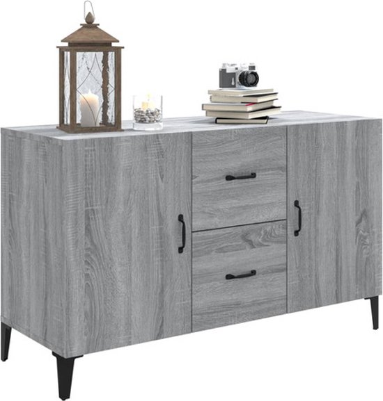 vidaXL Buffet 100 x 36 x 60 cm Bois décoré Chêne Sonoma gris coloré