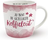Koffie - Mok - Koffieleut - Zijden lint met de tekst: "Speciaal voor jou" - Cadeauverpakking
