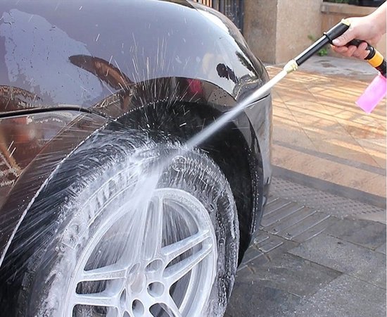 WiseGoods Luxe Hogedruk Tuinslang Drukspuit - Hogedrukspuit - Hogedrukreinigers - Waterpistool - Hogedrukreiniger - Tuin - Zwart van Merkloos	 — afbeelding 5
