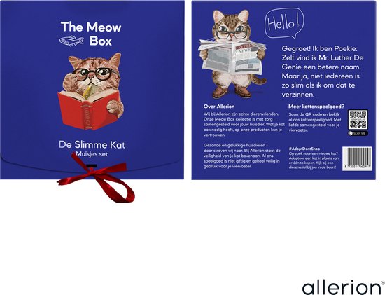 Allerion Cat Toy Souris Set - Chats Intelligence - 36 pièces - Souris douces aux couleurs vives - Dans un emballage cadeau