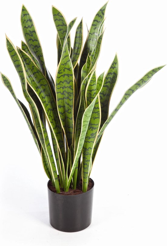 Everplant Kunstplant Sanseveria 93 cm met Pot