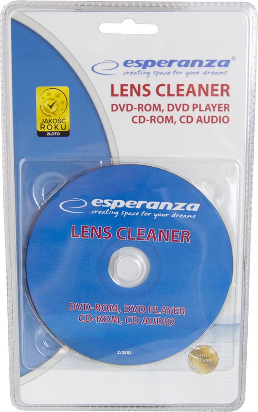 Cleaner lentilles laser Esperanza | CD/DVD | Nettoyant pour lentilles de  lecteur |... | bol.com