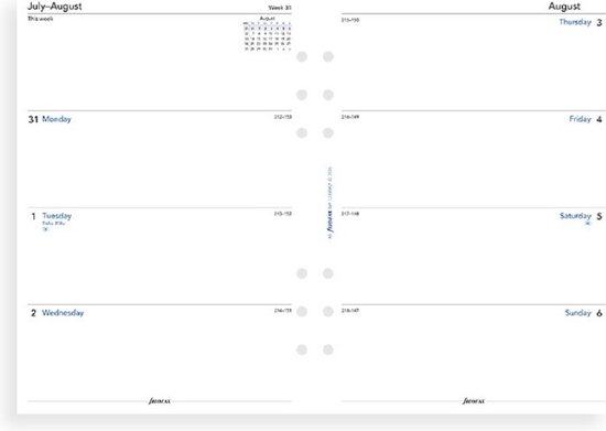 Foto: Wekelijkse agenda a5 hardcover 2022 gletsjer grijs