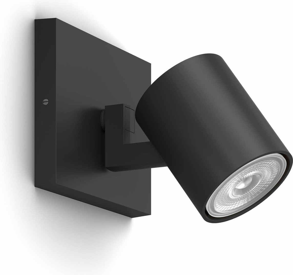 Philips Hue Runner Opbouwspot (Zwart) - Warmwit Licht - Incl. Hue Dimmer Switch - Wandspot of Plafondspot met 1 Lichtpunt - GU10 - Hue White – foto 2