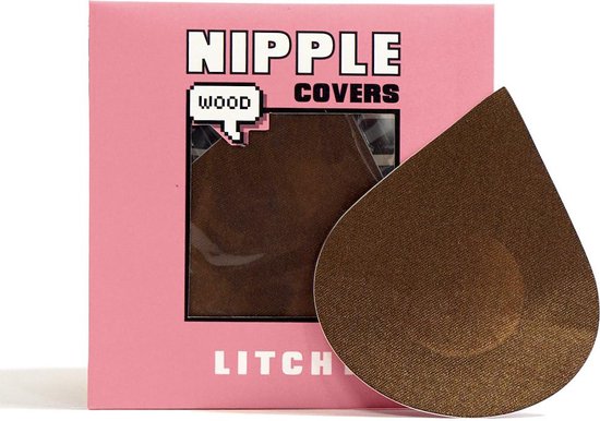 LITCHY Nipple Covers - Wood - Tepelcovers - Tepelstickers - Tepelplakkers - Tepelbedekkers