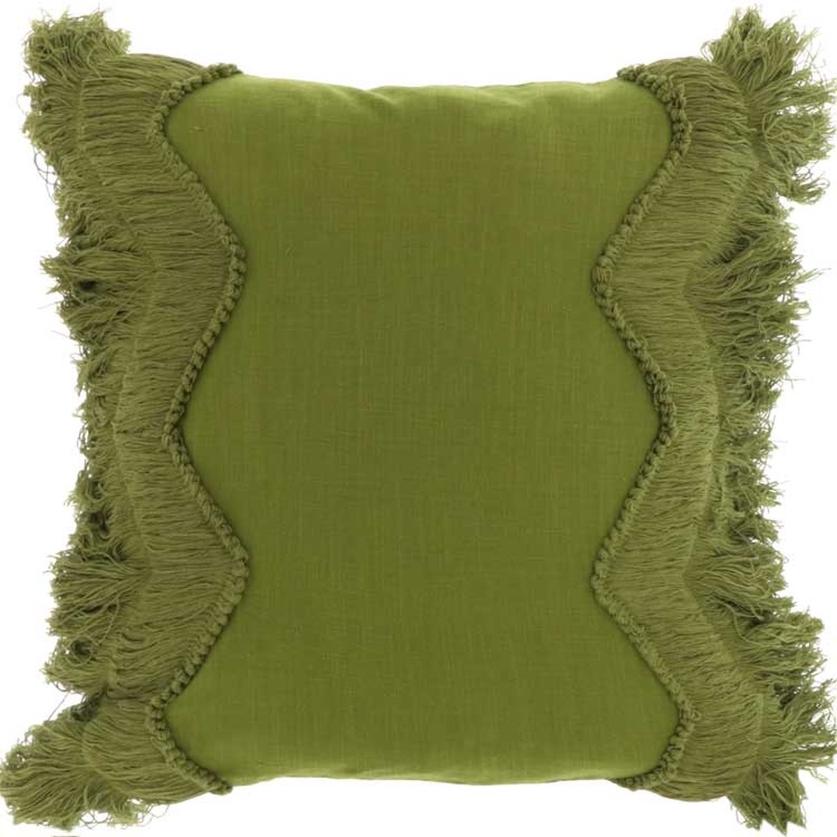 Unique Living Kussen Fajah 45x45cm Olive Green Groen