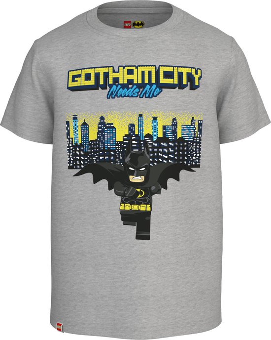 Legowear Garçons Lego Batman T-shirt à manches courtes Gothamcity Gris Melange