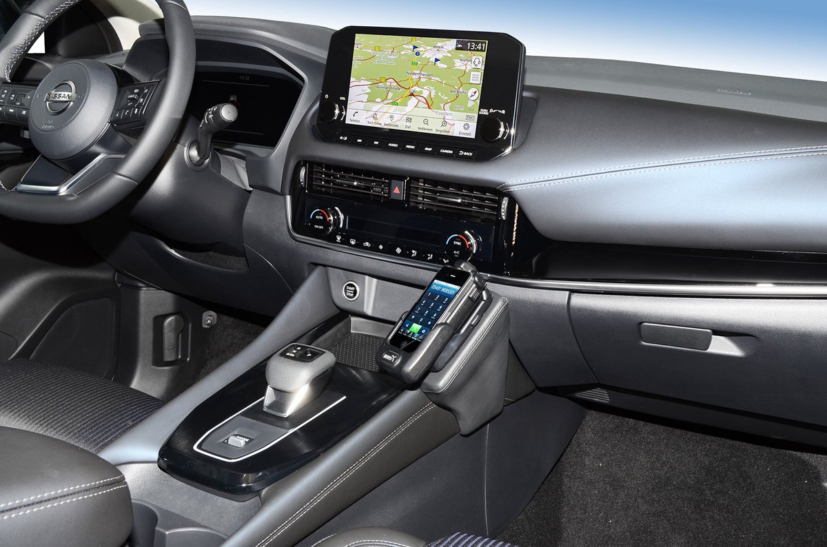 Houder - Kuda Nissan Qashqai 2021-2024 Kleur: Zwart
