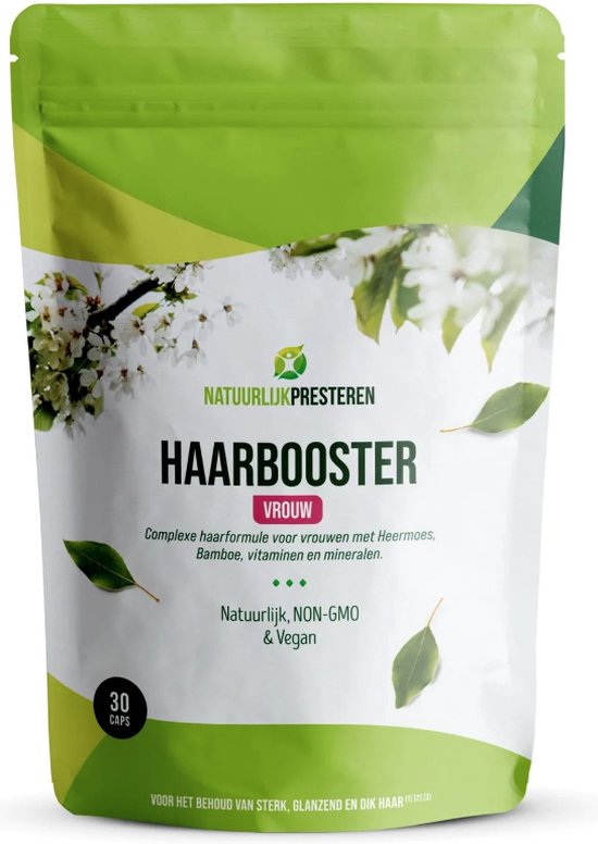Haarbooster Vrouw - Haar vitamines - Haargroei product -  Heermoes, Biotine, B12, Koper, Zink - 1 maand